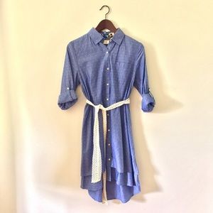 Anthropologie Isabella Sinclair tiered shirtdress